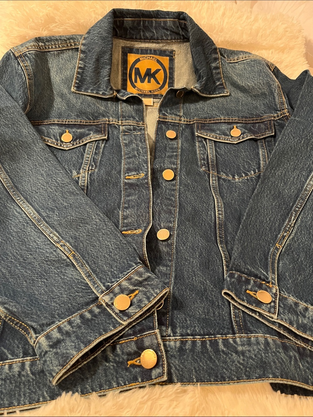 Michael Kors ladies Blue Denim Trucker Jacket